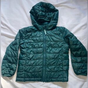 Primary Youth Kids Lightweight Puffer Jacket Spruce Size 4-5 Green